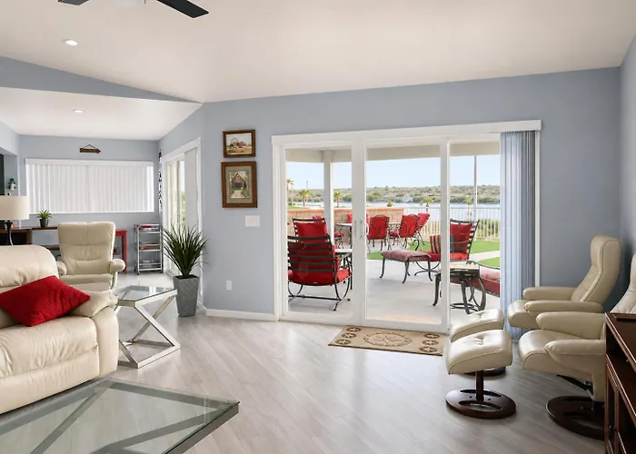 Riverfront Ruby Red With Private Dock & View